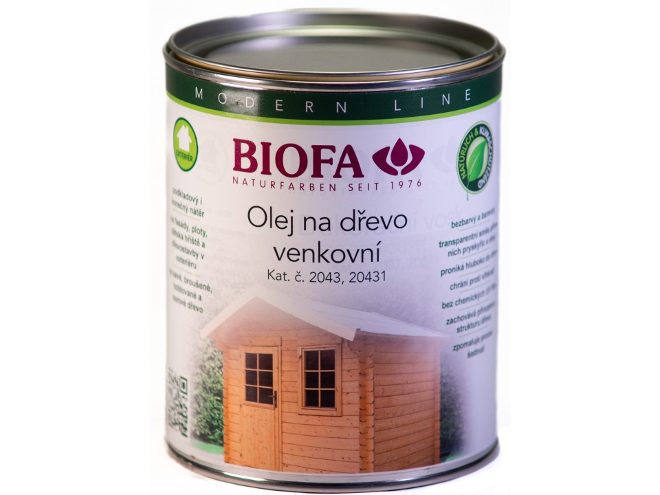 Hlavní obrázek produktu Olej na dřevo venkovní (Odstín: transparentní, Velikost balení: 1 litr )